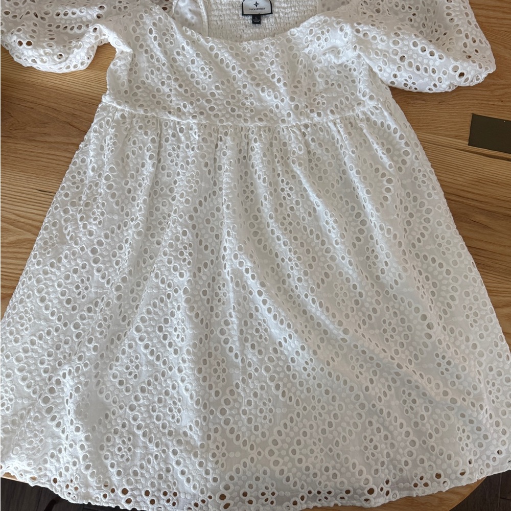 White Eyelet Women's Dress - Brand New, Never Worn